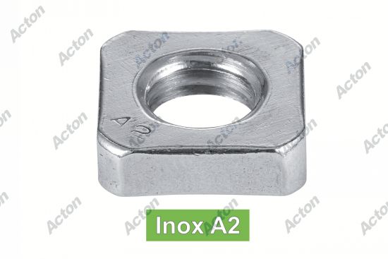 Écrou bas carres inox A2 - DIN 562 Acton