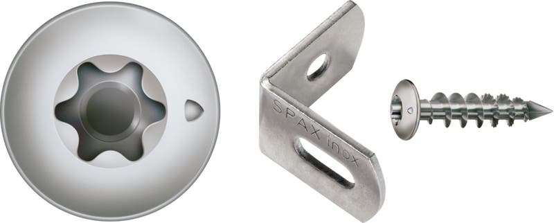 Connecteur de clôture SPAX inox A1