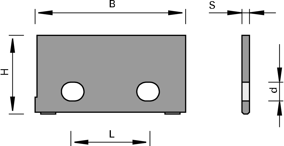 Plaquettes brutes 3P HW (format horizontal) LEUCO