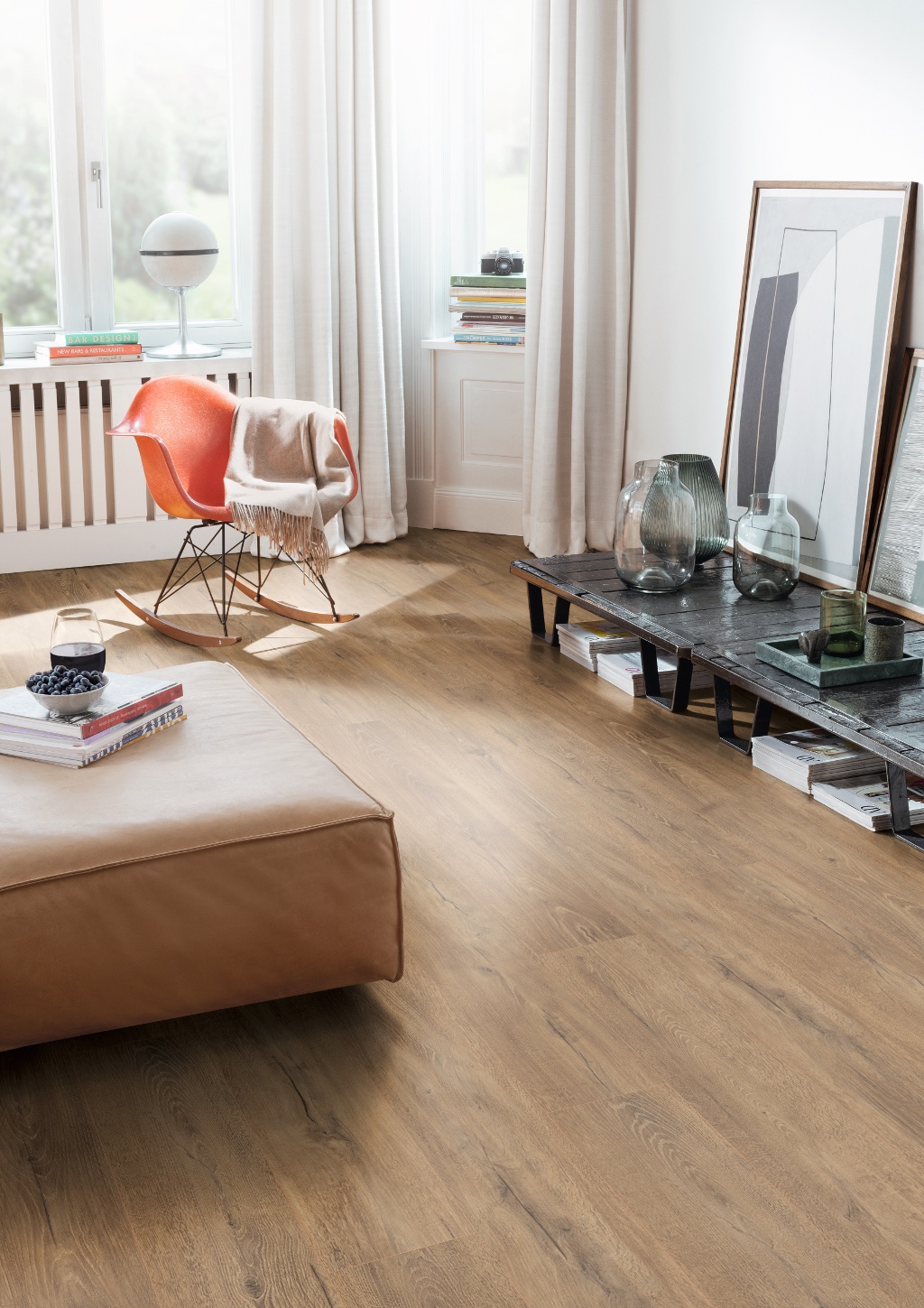 Lame de sol stratifié hydrofuge EGGER Brown Melba Oak 2