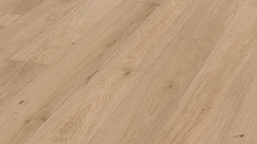 Lame de parquet contrecollé MEISTER Lindura HD 400 chêne Cream oak lively