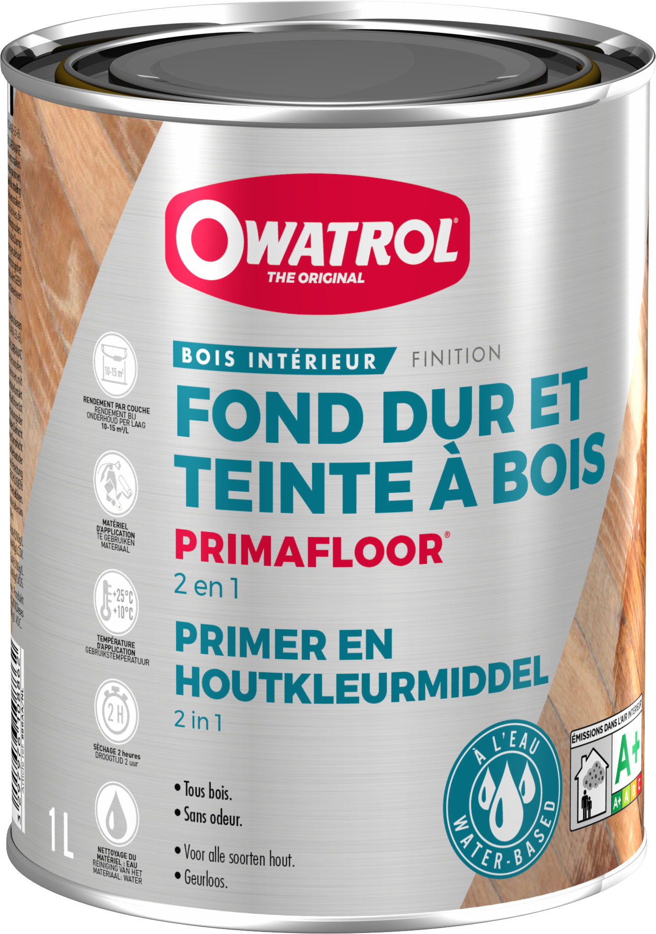 Fond dur teinté ou incolore parquet Owatrol Primafloor