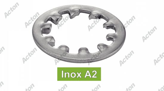 Rondelle à dents interieures inox A2 - DIN 6797 j Acton
