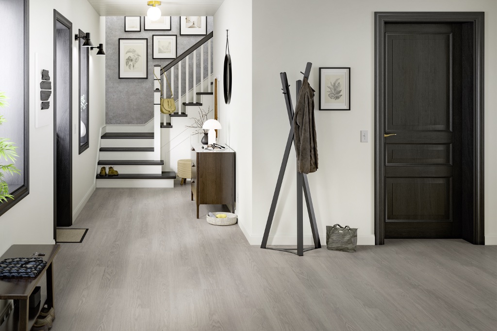 Lame de sol stratifié hydrofuge+ EGGER Grey Baronia Oak 2
