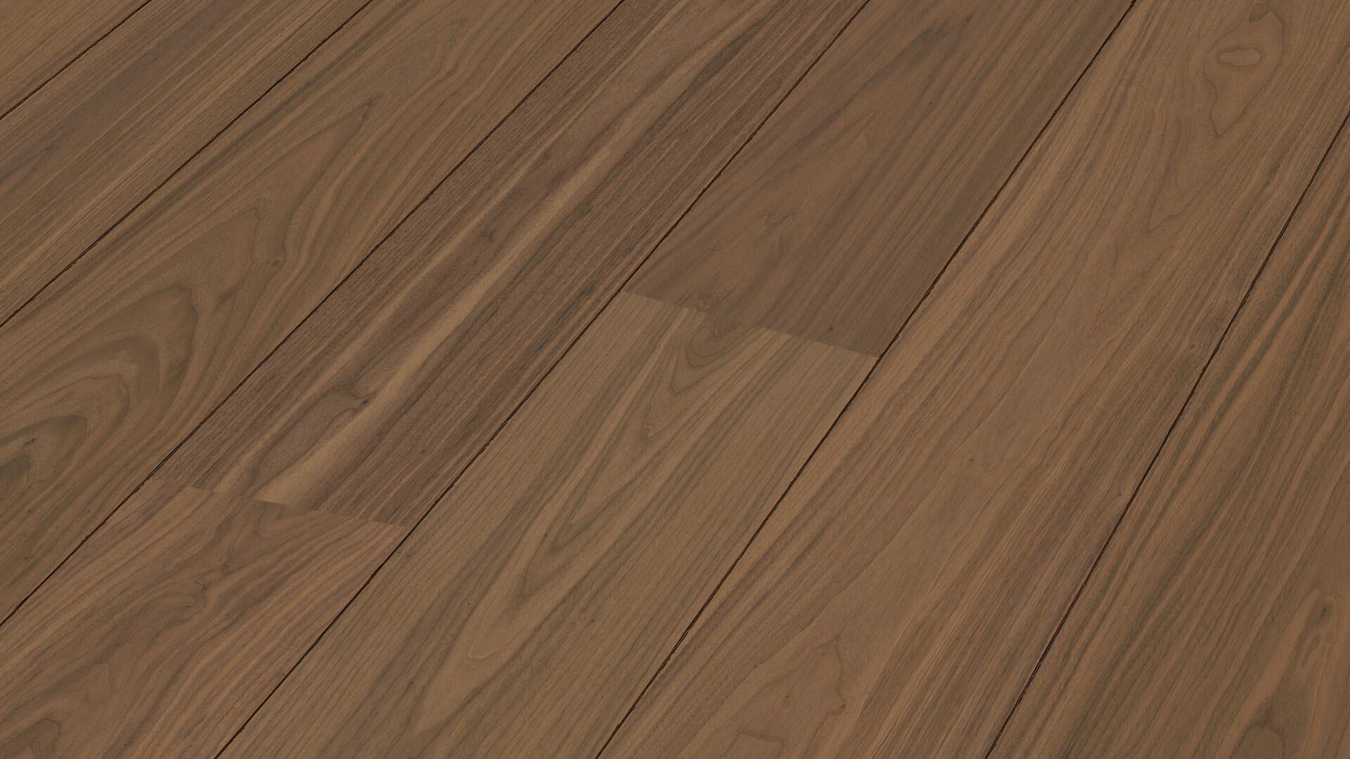 08912 — Lame de parquet contrecollé MEISTER Lindura HD 400 noyer American walnut lively