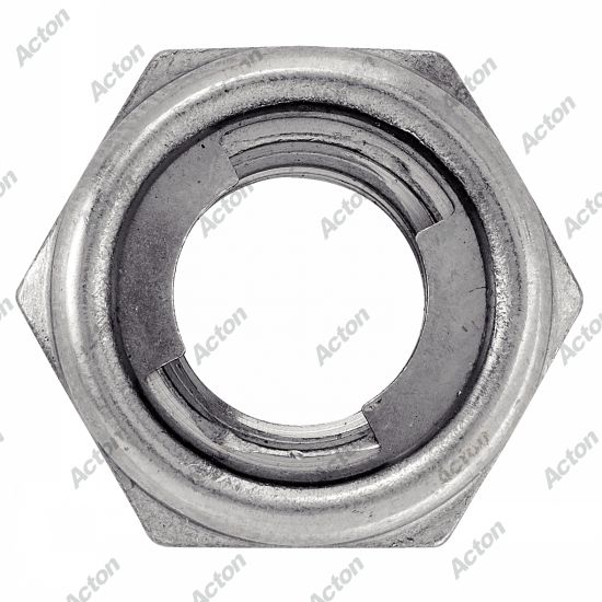 Écrou hexagonal indesserrables bague metal inox A2 Acton 2