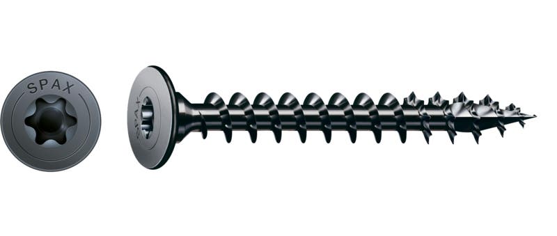 Vis pour panneau arrière SPAX noir BLAX