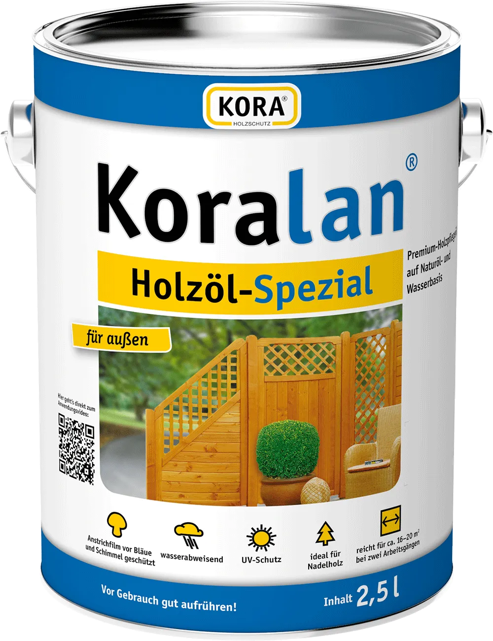 Huile d'entretien bois Koralan Holzöl-Spezial