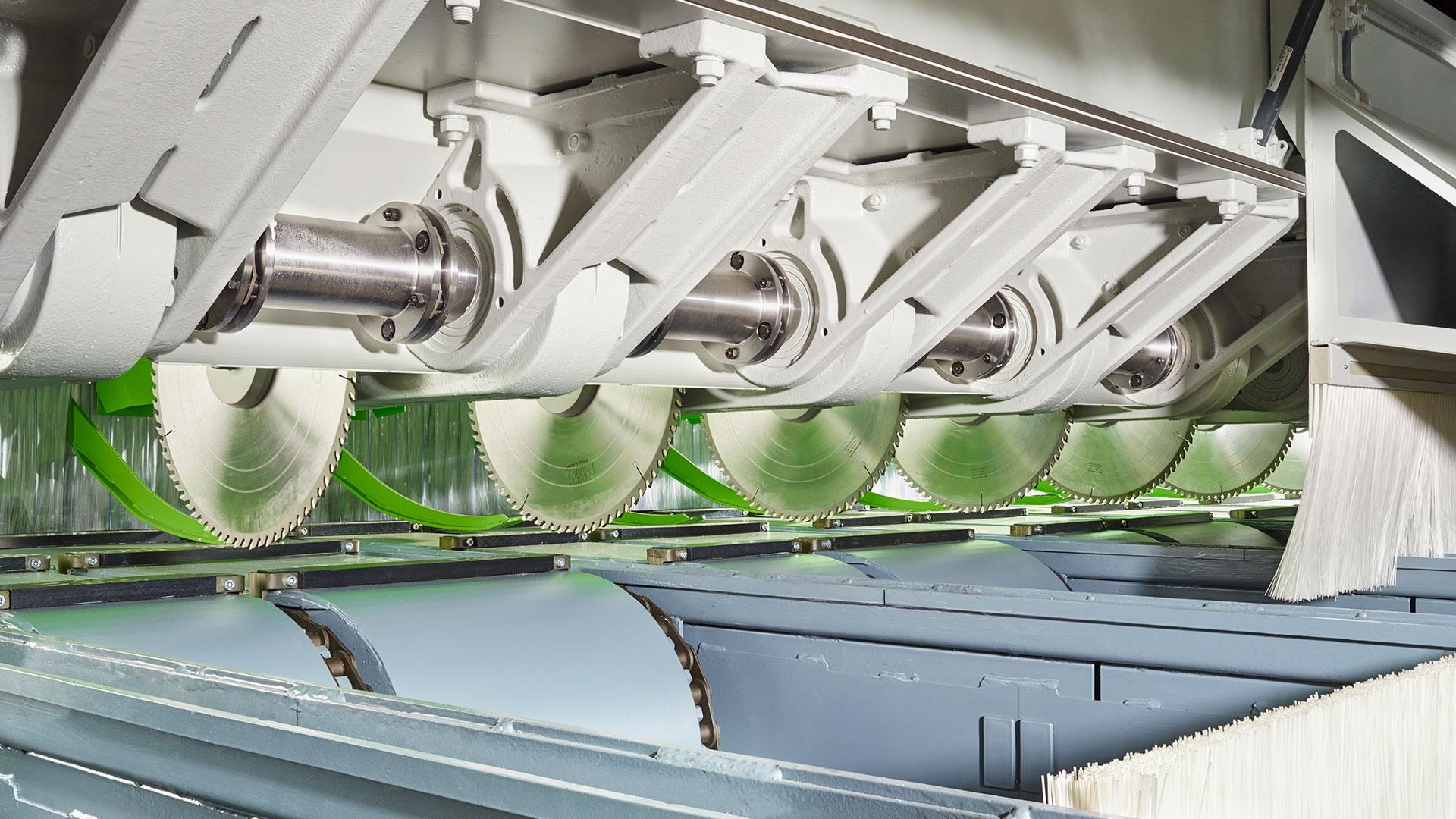 Ligne de triage et d'empilage — trimmer E-CUT 200