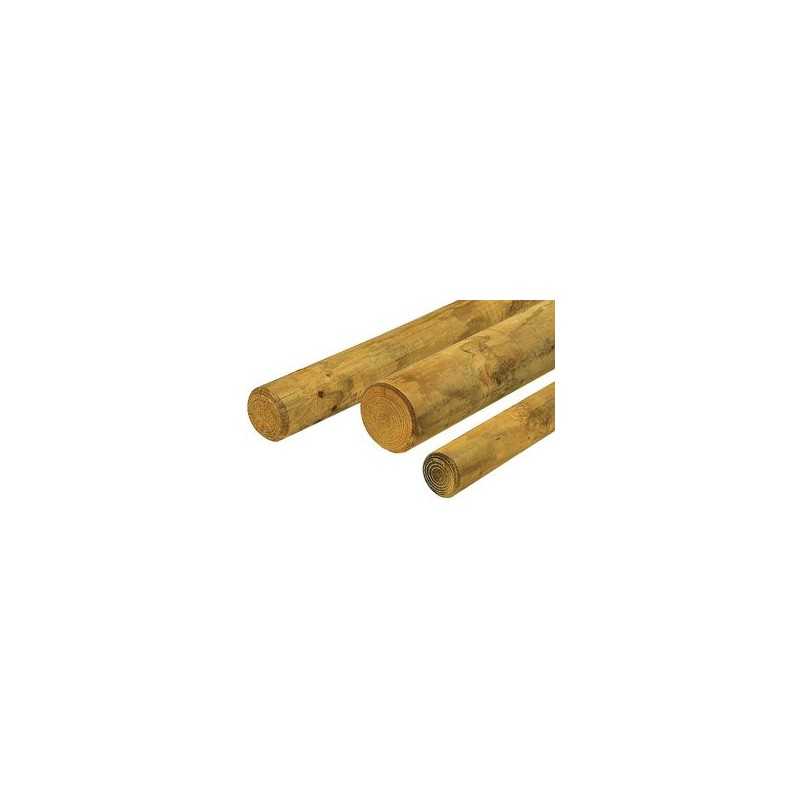 Rondin Bois Fraisé Pin Autoclave Classe 4 Diamètre 120mm 1.5m 3