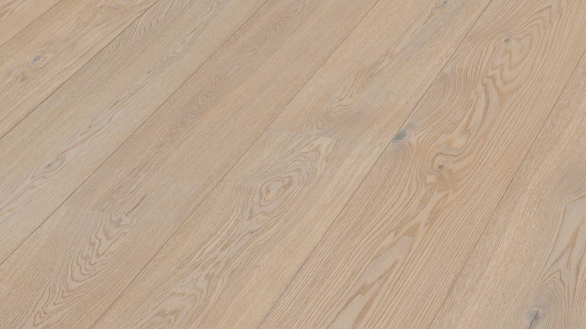 Lame de parquet contrecollé MEISTER Lindura HD 400 chêne Off-white oak lively huilé