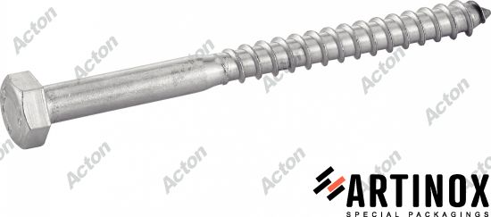 Tire-fond DIN 571 inox A2 Acton
