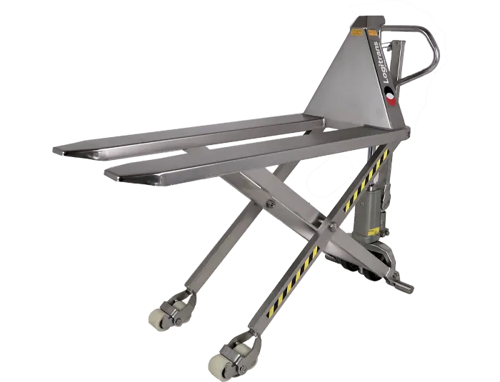 Transpalette haute levée manuel inox HLI 1004 1500 kg