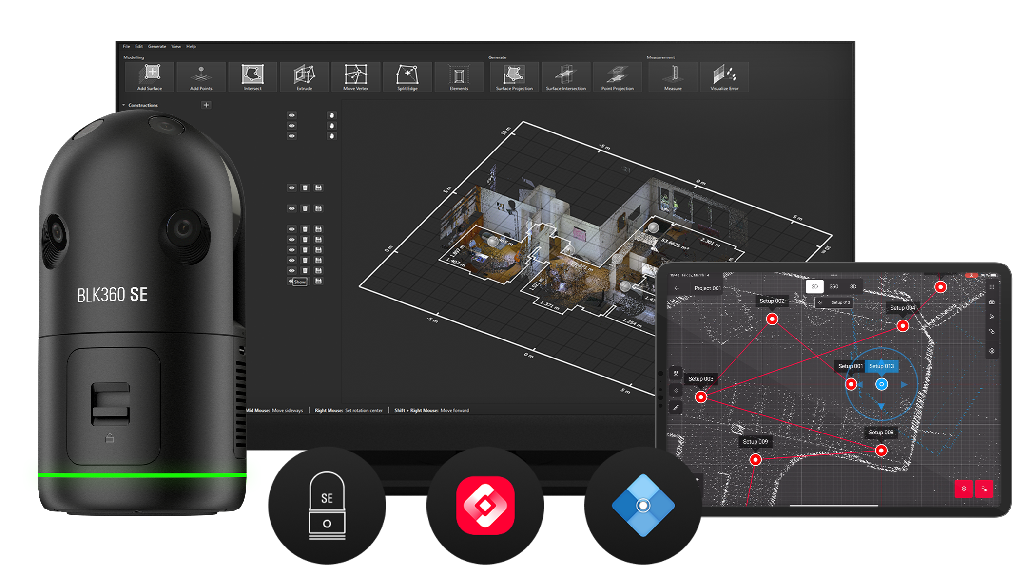 Scanner laser 3D Leica BLK360-SE Essentials