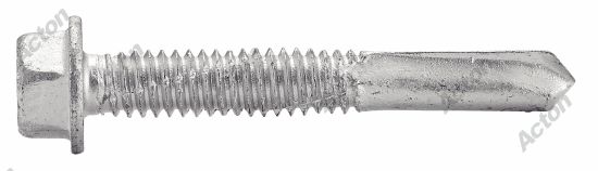 Vis autoperçantes tête hexagonale à à embase Pointe 5 bi-metal / A2 2