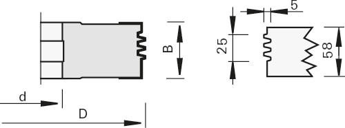Porte-outils HW à bouveter LEUCO 3