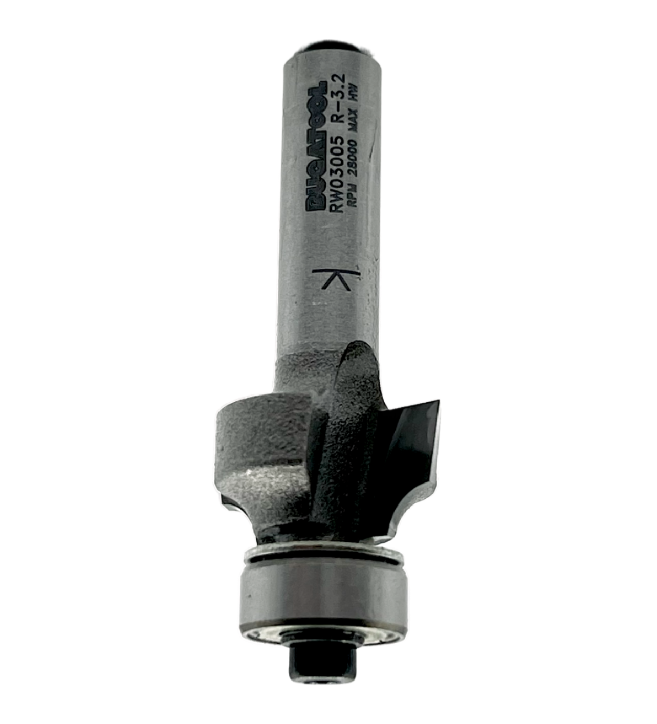 Fraise industrielle à rayon de 3 mm, 2 lames et queue S8 5