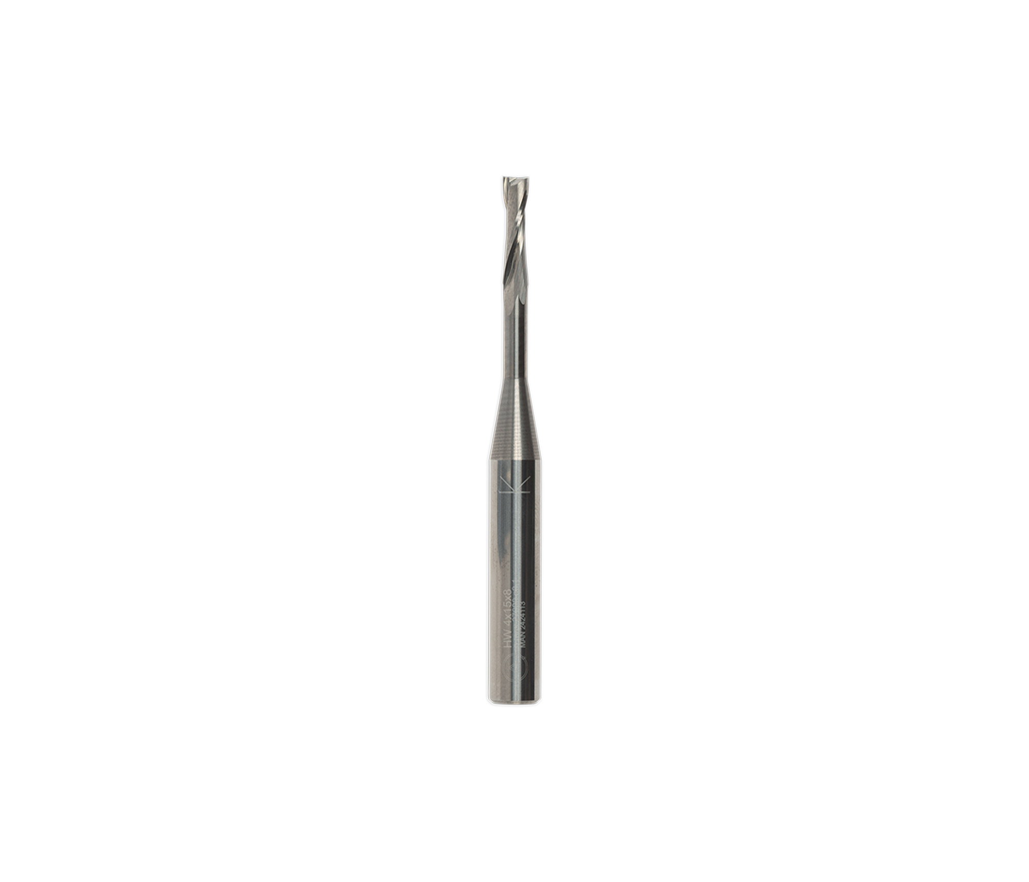 4 mm X 15 mm Fraise hélicoïdale positive à deux dents Shaper 2