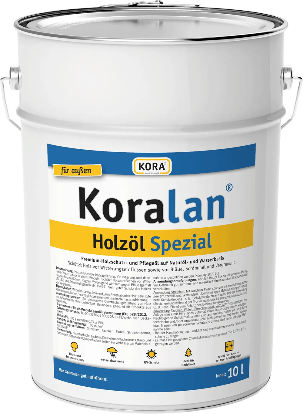 Huile de protection bois premium Koralan Holzöl Spezial 2