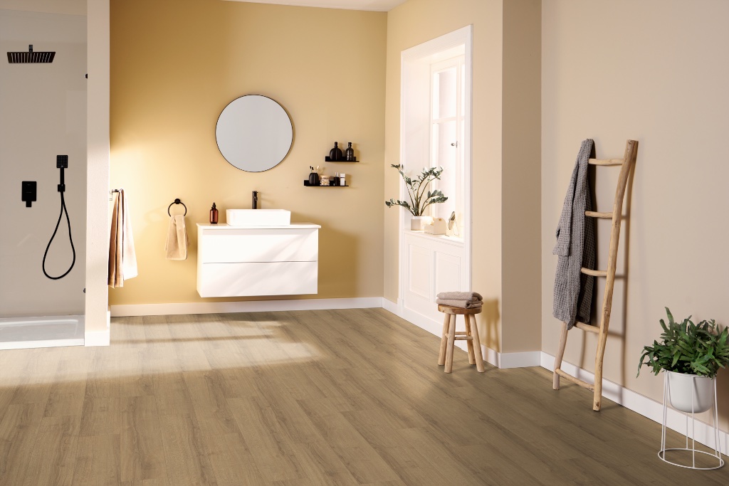 Lame de sol stratifié hydrofuge EGGER Honey Sherman Oak 4