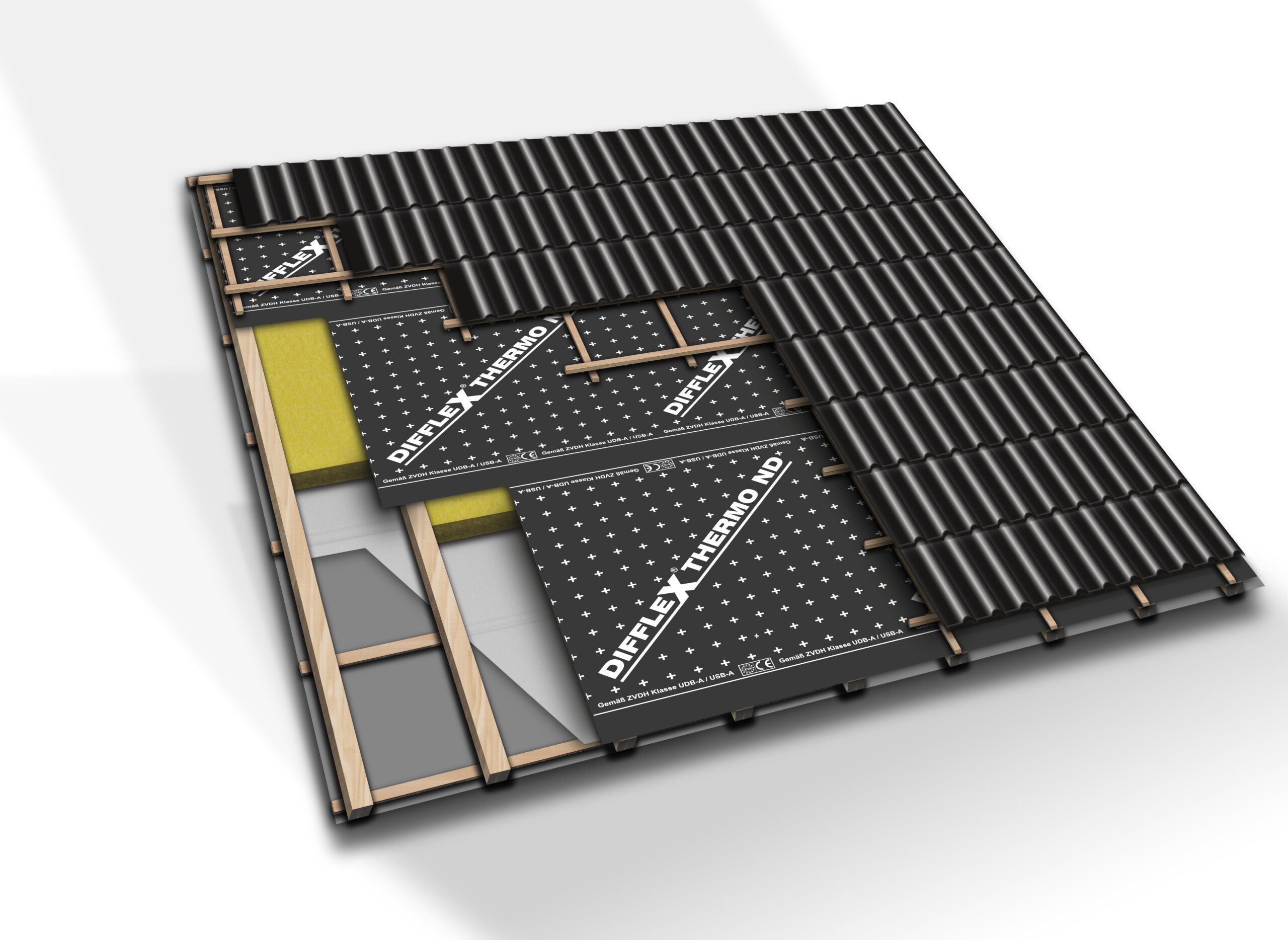 Écran de sous-toiture BWK Difflex Thermo ND renforcé 3