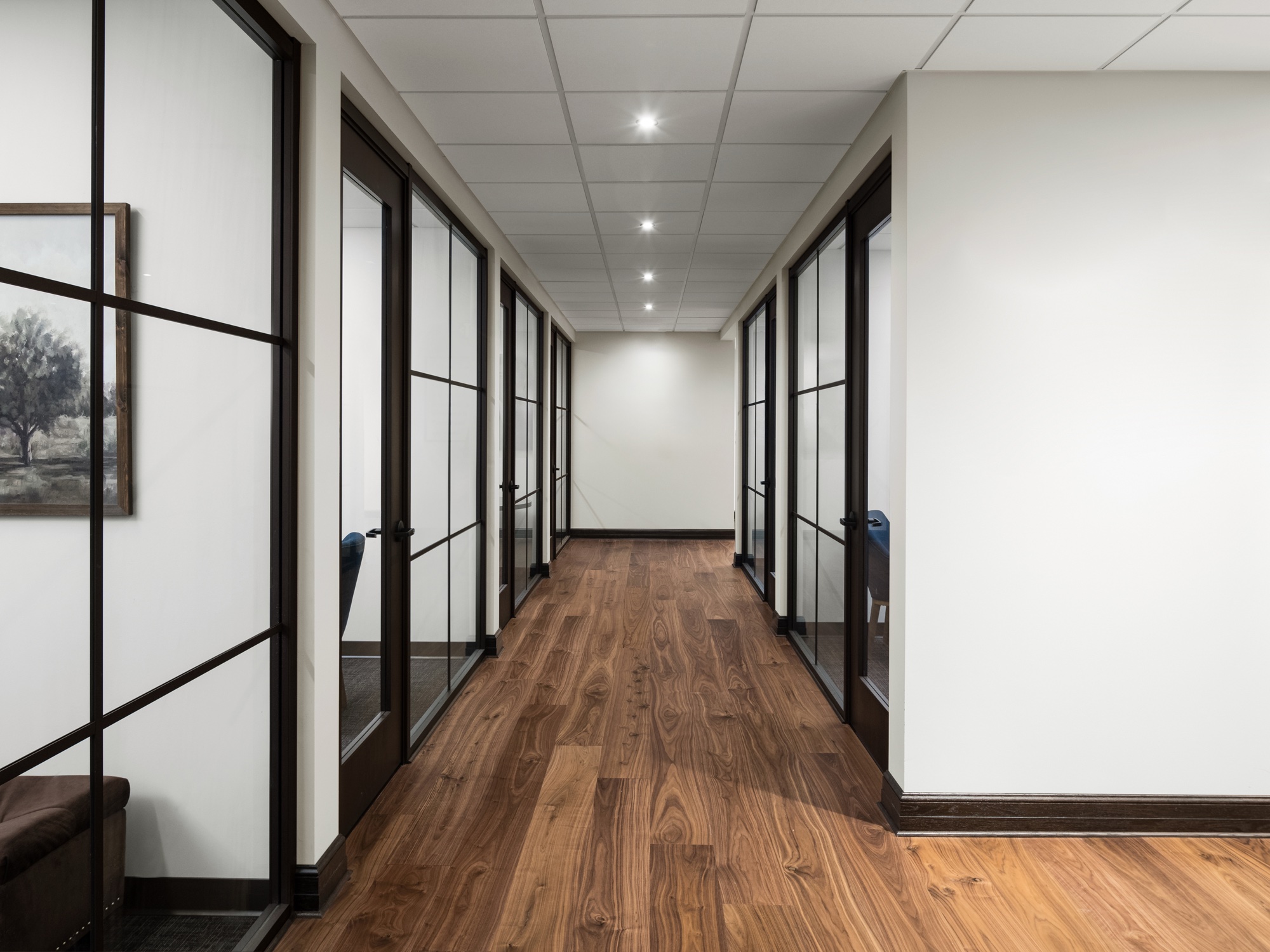 Lame de parquet hybride Bjelin Woodura Humlarp noyer Natural 5