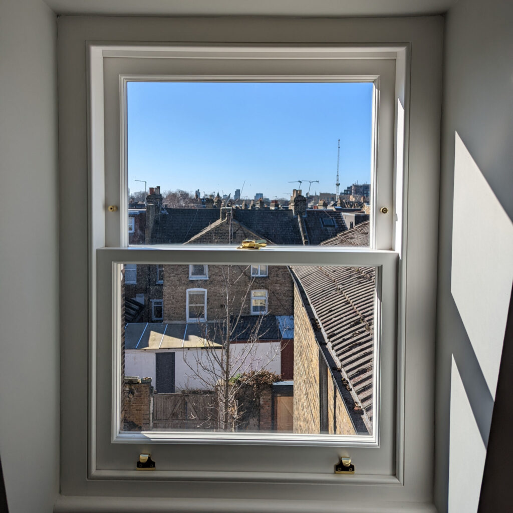 Fenêtres à guillotine pour une maison londonienne