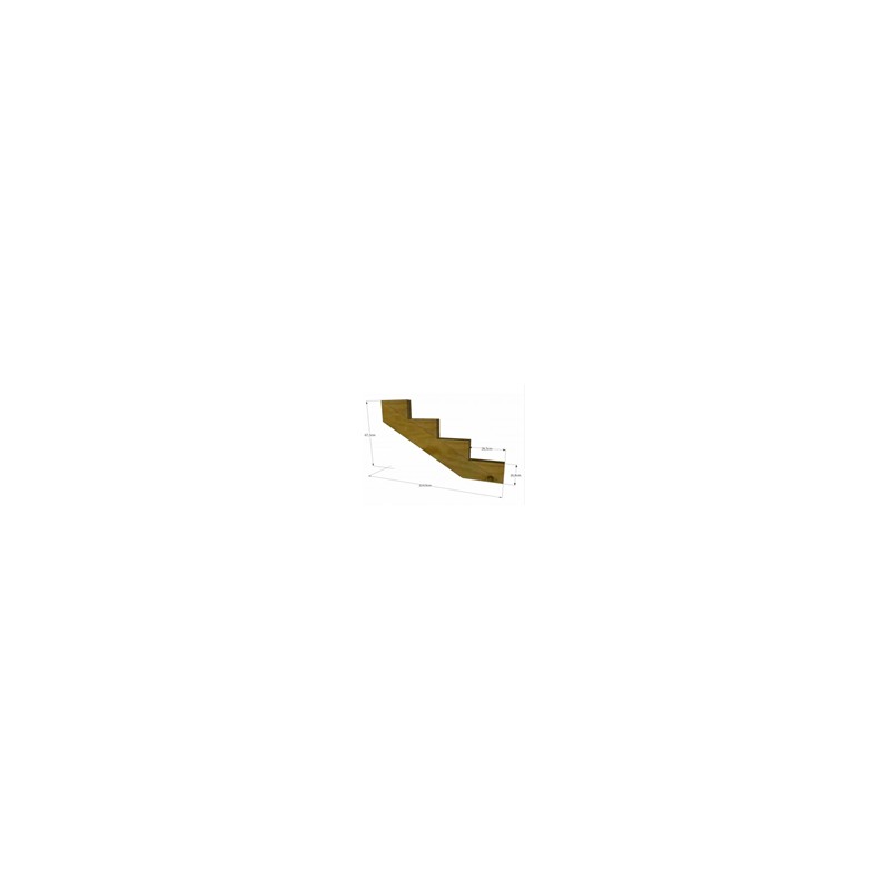 Escalier Bois Pin Classe 4 Limon 2