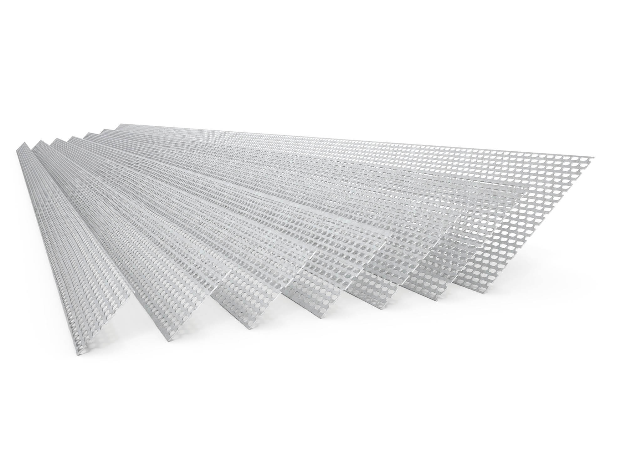 Grille anti-oiseaux BWK aluminium en pièces de 2,5 m