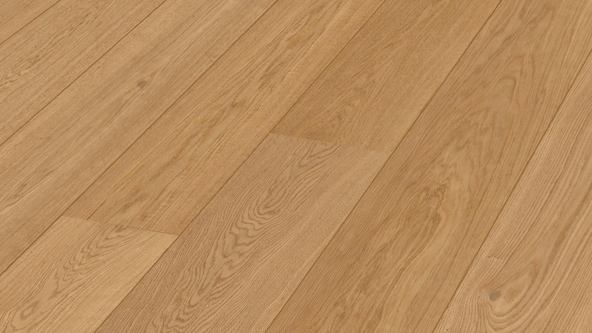 Lame de parquet contrecollé MEISTER Lindura HD 400 chêne Natural oak verni