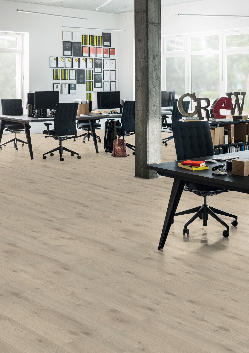 Lame de sol rigide EGGER AquaDura+ Beige Almington Oak 2