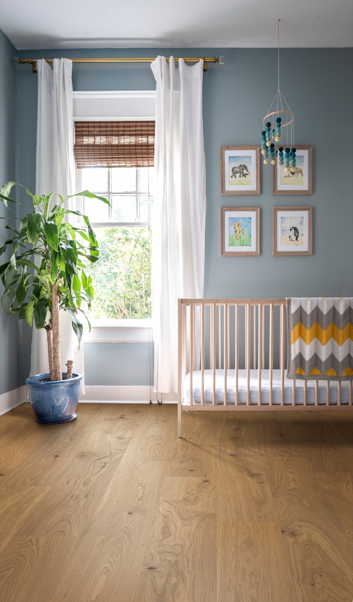 Lame de parquet hybride Bjelin Woodura Onslunda chêne Honey 2