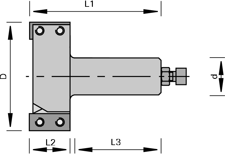 Porte-outil à queue à plaquettes HW pour dresser, feuiller, surfacer 2