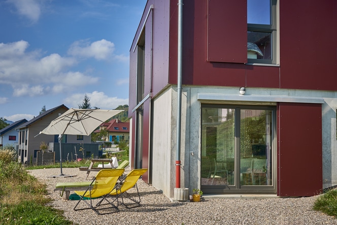 Maison bois moderne à Novalaise