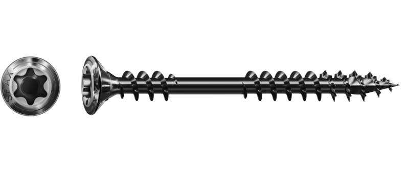 Vis pour façade SPAX noir BLAX tête petite tête bombée Ø 4.5 mm
