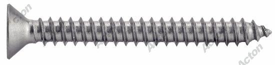 Vis à tôle tête fraisée carrée forme c inox A2 - DIN 7982 Acton 2