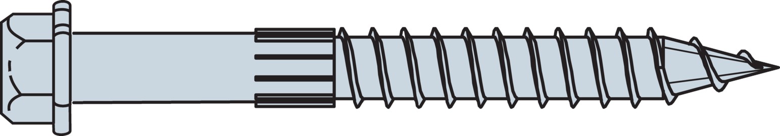 SDS Vis pour connecteurs tête hexagonale 2