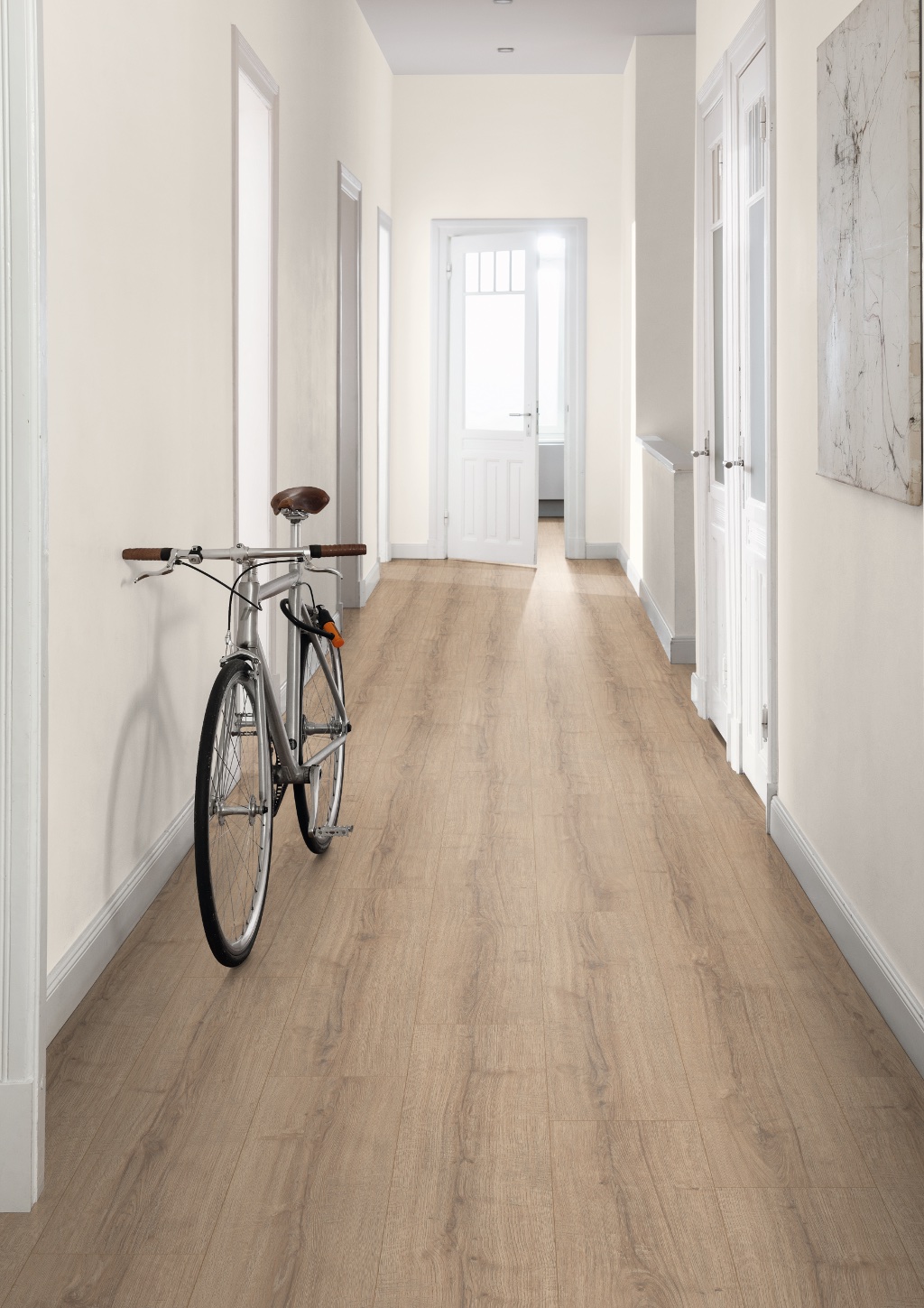 Lame de sol stratifié hydrofuge EGGER Brown Sherman Oak 2