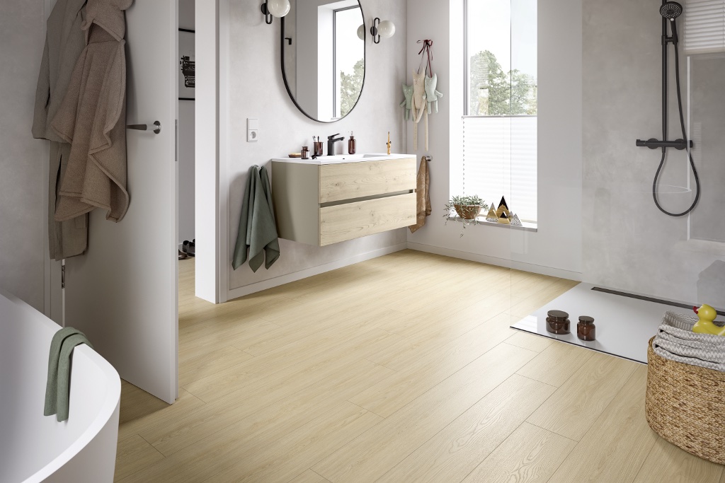Lame de sol stratifié hydrofuge EGGER Light Natural Casella Oak 2