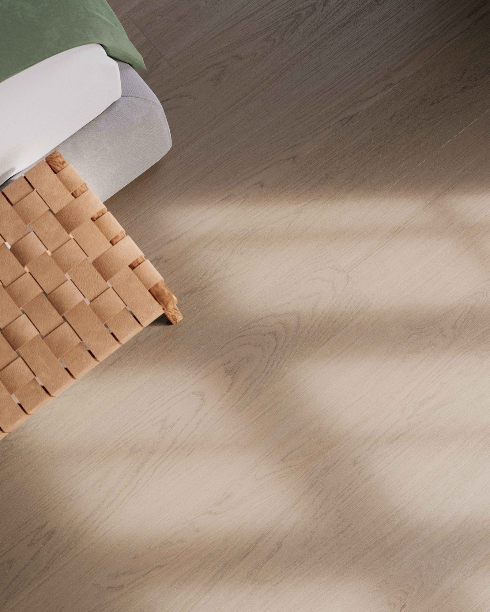 Lame de parquet hybride Bjelin Woodura Haradal chêne Mineral Grey 3