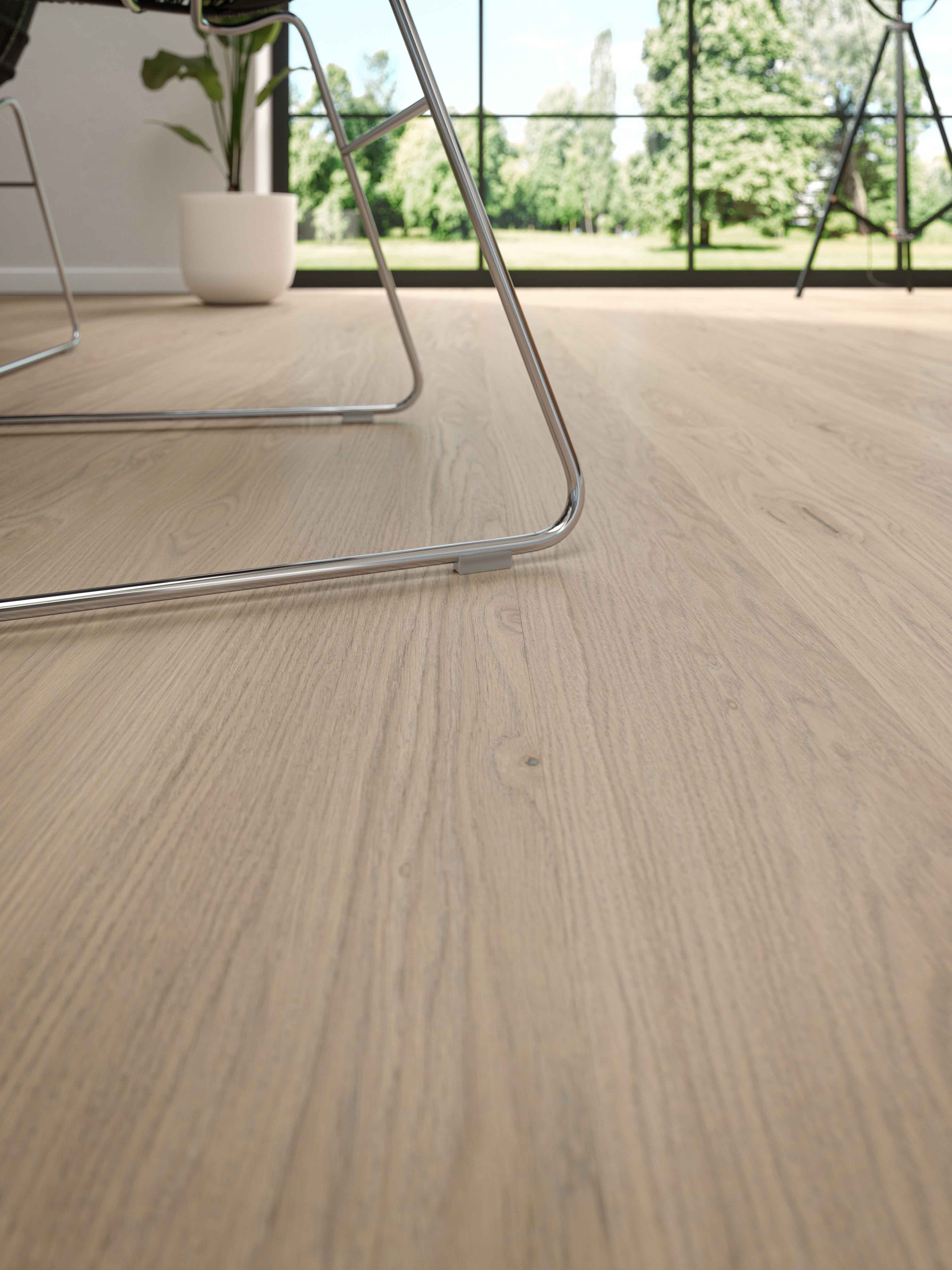 Lame de parquet hybride Bjelin Woodura Valje chêne Powder White 3
