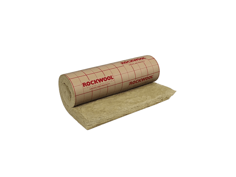 Rouleau isolant laine de roche kraft Roulrock