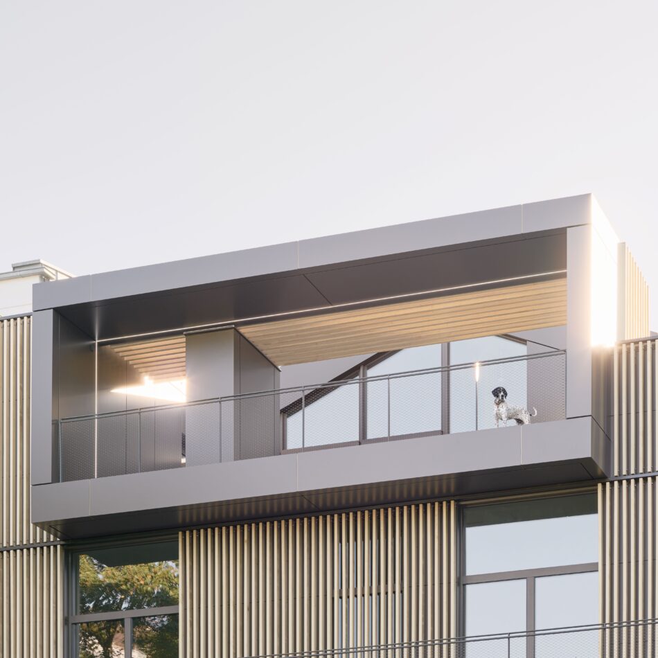 Rénovation de la Villa M avec un bardage et une terrasse Accoya