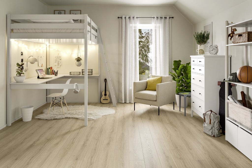 Lame de sol stratifié hydrofuge EGGER Natural Padua Oak 2