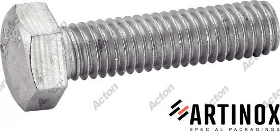 Vis à métaux TH filetage total inox A2 - DIN 933 Acton