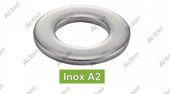 Rondelle plates decoupees inox A2 - DIN 125 à Acton