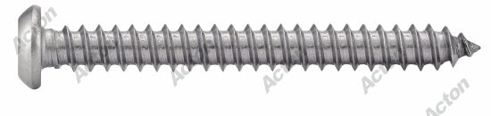 Vis à tôle tête bombée six lobes inviolable avec teton central inox 2