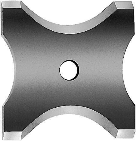 Plaquettes réversibles HW symétriques à arrondir à 2 rayons LEUCO