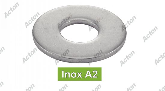 Rondelle plates larges type l inox A2 - NFE 25513 Acton