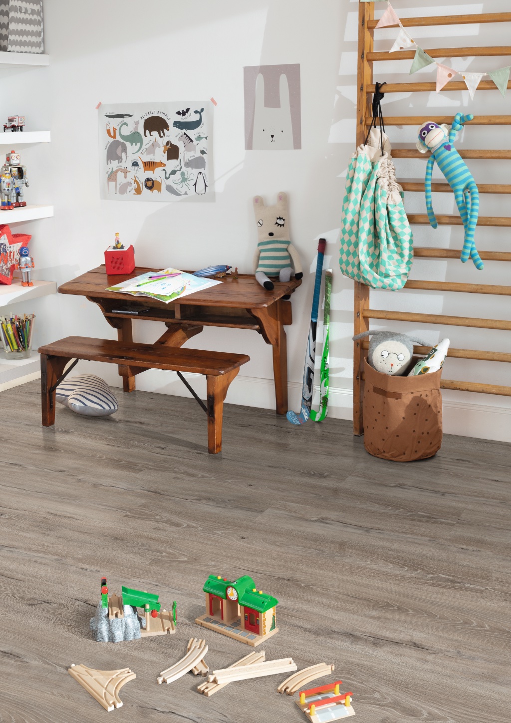 Lame de sol rigide EGGER AquaDura Grey Panora Oak 2